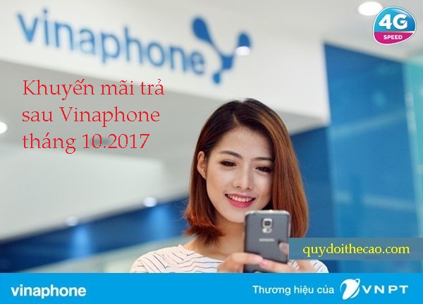 Thông tin khuyến mãi trả sau Vinaphone trong tháng 10.2017